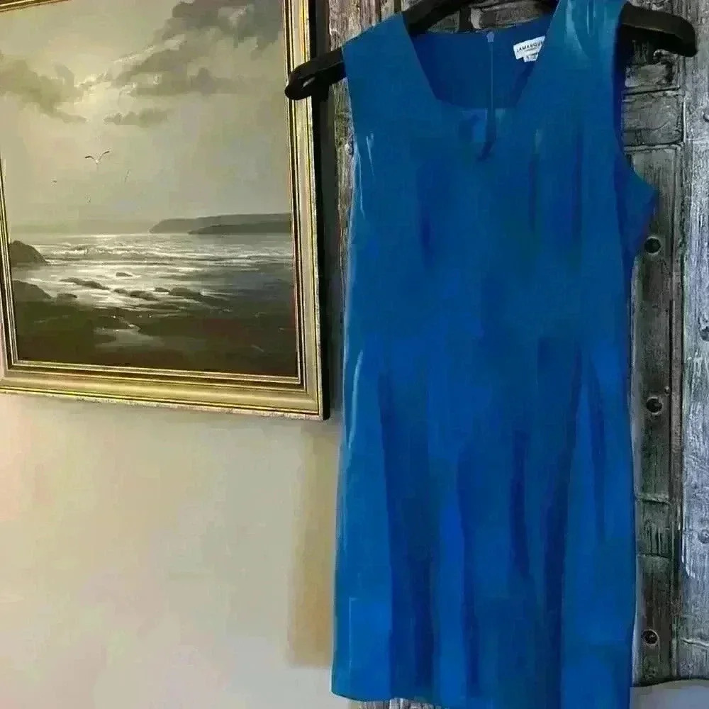LaMarque gorgeous all butter soft leather blue  dress size 4 👗 👗